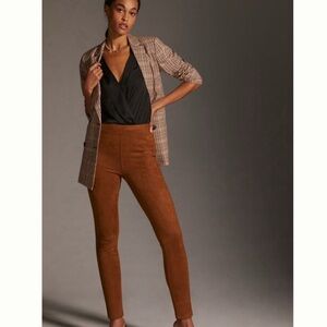 Anthropologie Suede Leggings